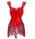 OMG Lady Burlesque Steampunk PVC Waist Trainer Corset Top Bustier Sexy Lingerie OMG Lady Burlesque Steampunk PVC Waist Trainer Corset Top Bustier Sexy Lingerie