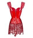 OMG Lady Burlesque Steampunk PVC Waist Trainer Corset Top Bustier Sexy Lingerie OMG Lady Burlesque Steampunk PVC Waist Trainer Corset Top Bustier Sexy Lingerie