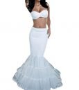 Pinkmerry Elastic Mermaid Trupet Petticoat Crinoline Slip Underskirt for Bridal