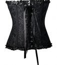 Tonight_Corset Women Sexy Plus Size Corset Overbust Bustier G-string&Stocking,Black 3XL Tonight_Corset Women Sexy Plus Size Corset Overbust Bustier G-string&Stocking,Black 3XL