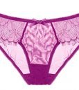 Intimate Portal Women Eyelashes Sheer Lace Unlined Balconette Bra and Panty Set Pink 32D Intimate Portal Women Eyelashes Sheer Lace Unlined Balconette Bra and Panty Set Pink 32D