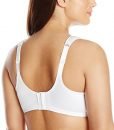 Just My Size Women’s Cushion Strap Minimizer Wire Free Bra, White, 42DDD