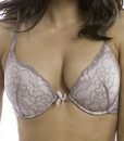 HERS BY HERMAN WOMENS LACE PUSH UP RACERBACK BRA AND THONG SET SEXY LINGERIE,Gray,34B/M HERS BY HERMAN WOMENS LACE PUSH UP RACERBACK BRA AND THONG SET SEXY LINGERIE,Gray,34B/M