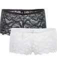 PARICI Women’s Spandex Hipster Boyshort Sexy Lace Trim Underwear Panties Pack 2 PARICI Women’s Spandex Hipster Boyshort Sexy Lace Trim Underwear Panties Pack 2