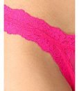Hanky Panky Women’s Signature Lace Brazilian Bikini Panties, Tickled Pink, Medium