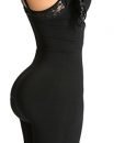 Smok69 Bodysuit Shapers Butt Lifter Thigh Slimmer Tommy Hip Leg Control Straps Covered Back 3 In 1 BodyshaperBlack L XL