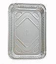 Handi-Foil 4 lb. Oblong Aluminum Entrée Dinner Food Storage Pan w/Dome Lid (pack of 25)