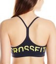Reebok Women’s Crossfit Games Skinny Strap Bra, Reebok Navy/Stinger Yellow, Medium