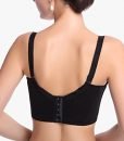 Sungpunet Womens Embroidery Lace Deep-V Plunge Molded Longline Bra Side Support Push Up U-Shape Bralette Sungpunet Womens Embroidery Lace Deep-V Plunge Molded Longline Bra Side Support Push Up U-Shape Bralette