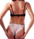 SIDIER Womens Push Up Bra Thin Transparent Lace Bra Set(36B-White) SIDIER Womens Push Up Bra Thin Transparent Lace Bra Set(36B-White)