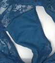 Sexy Basics Women’s 6 Pack Wide Banded Spandex Soft Lace Bikini Panties (XL, 6 Pack- Scallop Shell/Rose/Purple/Teal/ Blue / Black)