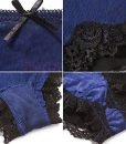 Ekouaer Women’s Body Caress Ultimate Comfort Underwear Panties,4 packs(Black/Blue,S)