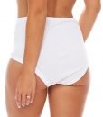 3 Pack Ladies Waist briefs without side seams (panties, underpants) No. 405 ( White / Large )