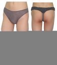 (Pack of 3) Womens Sexy Stretch Hipster Brief Thong Panties L/14 Multicolor