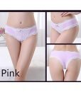 KUKOME Womens Sexy Soft 5 Pack Lace Back Low Rise Hipster Briefs Panties(Small, Mixed Color Sets – 5Pack)