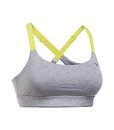 Under Armour Women’s Armour Eclipse Heather Mid Impact Sports Bra, True Gray Heather/Smash Yellow, Medium Under Armour Women’s Armour Eclipse Heather Mid Impact Sports Bra, True Gray Heather/Smash Yellow, Medium