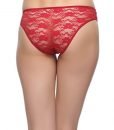 Clovia Lace Bikini In Maroon
