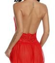 Avidlove Women Lingerie See-through Outfits Halter Babydoll Double Bowknot Chemise Red M Avidlove Women Lingerie See-through Outfits Halter Babydoll Double Bowknot Chemise Red M