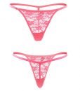 Closecret Women’s Low Rise G-string Floral Lace Front Thong T-back Panties(XXS/XS(waist:24-26inch), Assorted)